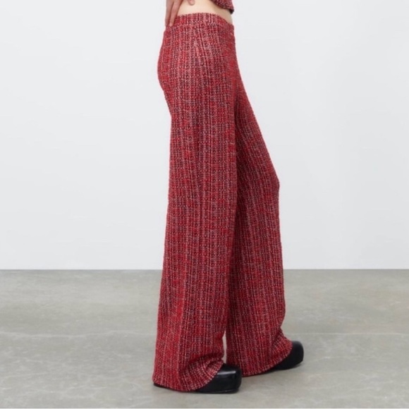Zara Women’s Textured Loose Trouser - Size L - Picture 4 of 12